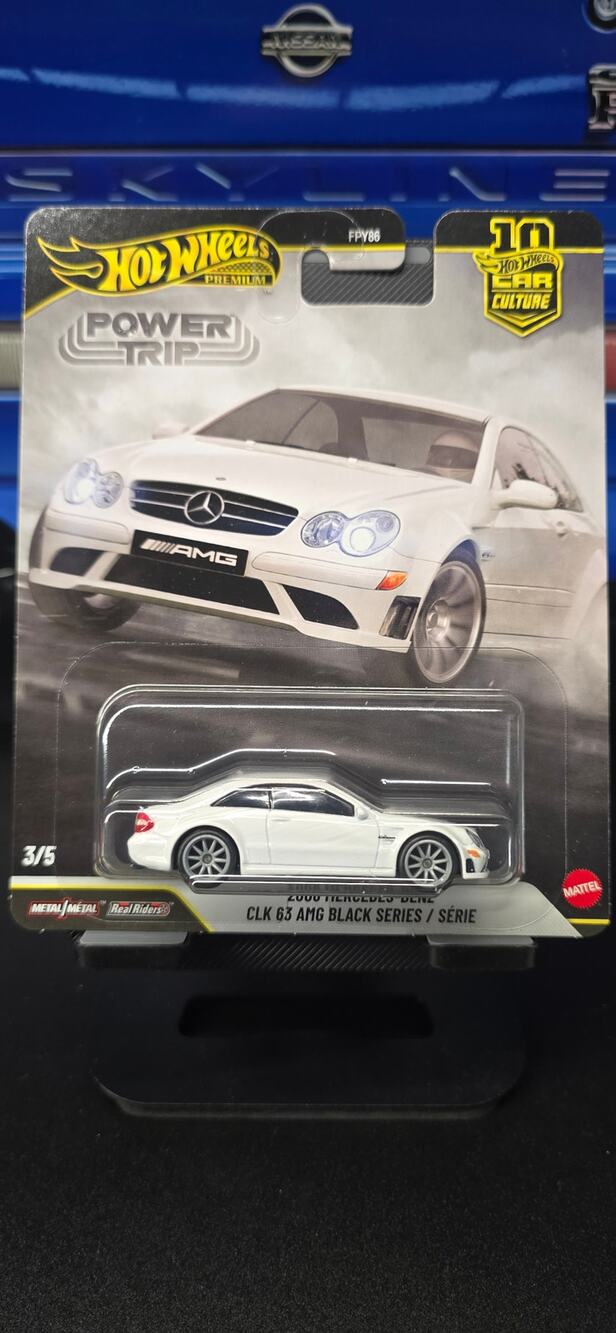 HW Premium Power Trip Mercedes CLK 63 AMG Black Series 3/5 JKF29 NIB